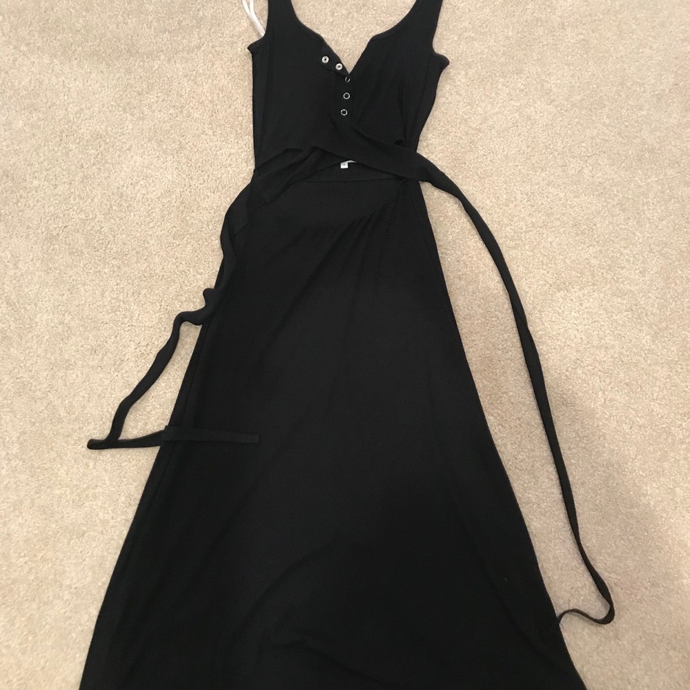 Privacy Please Malone Midi Dress Black